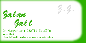 zalan gall business card